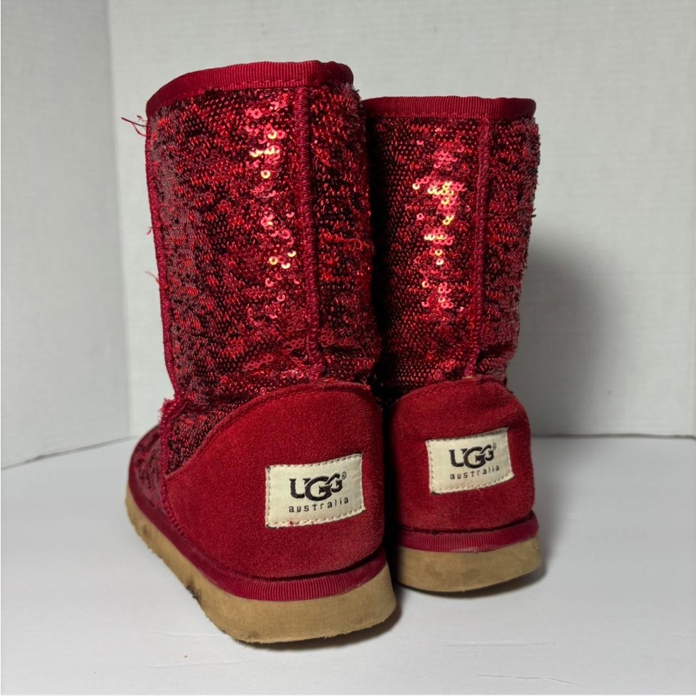 UGG Red Sequin Boots Classic Style